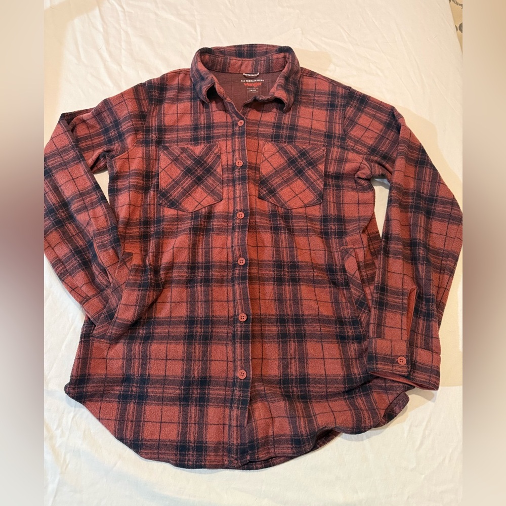 Wrangler Men's Casual Plaid Shirt - Red and Black